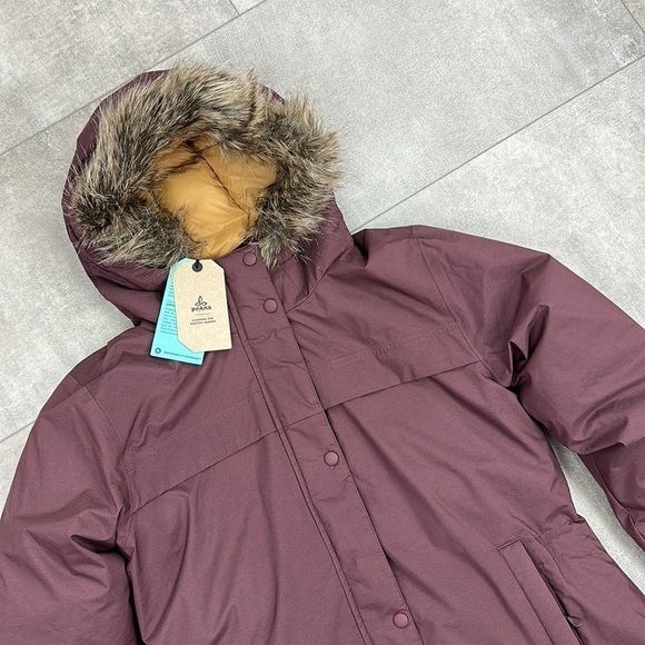 🍁 PRANA🍁 SAYAMA LONG JACKET WINTER COZY WARM maroon - Picture 4 of 17